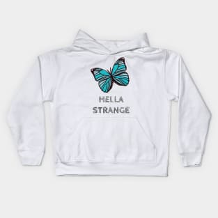 Hella Strange Butterfly Kids Hoodie